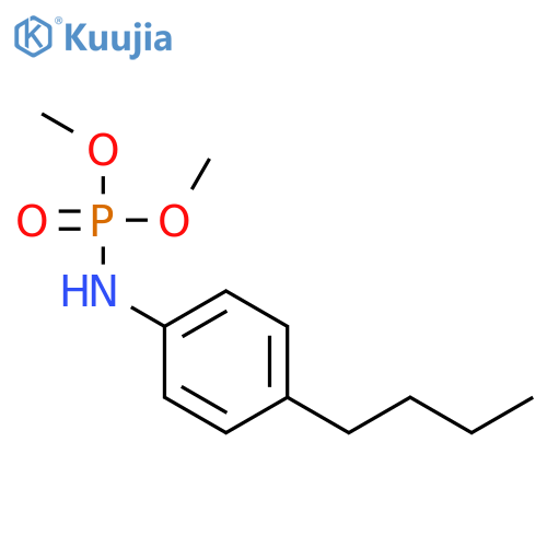 PHOSPHORAMIDIC ACID, (4-BUTYLPHENYL)-, DIMETHYL ESTER structure
