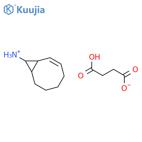 (2Z)-bicyclo[6.1.0]non-2-en-9-aminium 3-carboxypropanoate structure