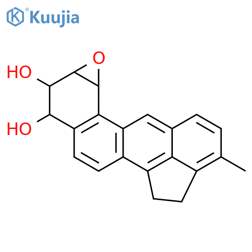 Indeno[7',1':6,7,8]phenanthro[3,4-b]oxirene-2,3-diol,1a,2,3,6,7,11c-hexahydro-8-methyl-, [1aS-(1aa,2b,3a,11ca)]- (9CI) structure