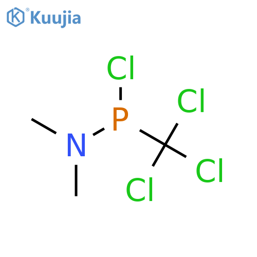 PHOSPHONAMIDOUS CHLORIDE, N,N-DIMETHYL-P-(TRICHLOROMETHYL)- structure