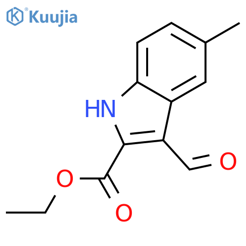 Ethyl 3-Formyl-5-methyl-1H-indole-2-carboxylate structure