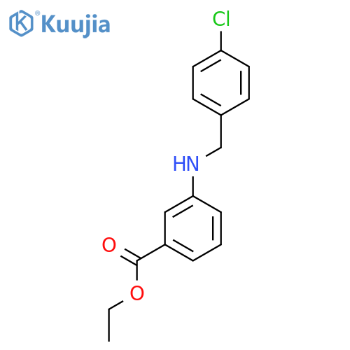 3-(4-Chloro-benzylamino)-benzoic acid ethyl ester structure