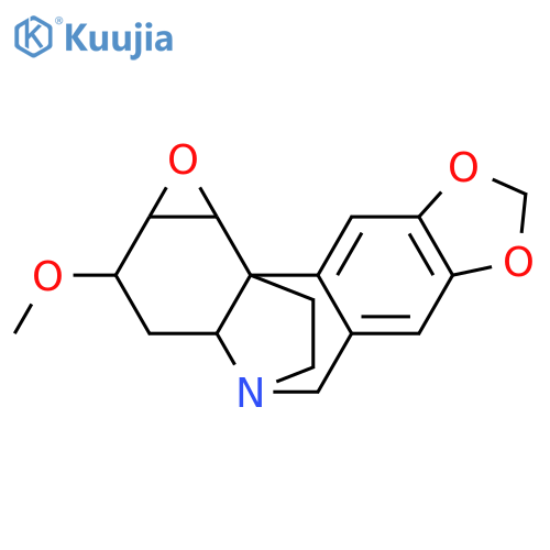 2H,5H-4,10b-Ethano[1,3]dioxolo[4,5-j]oxireno[a]phenanthridine,1a,3,3a,10c-tetrahydro-2-methoxy-, (1aS,2R,3aR,4S,10bS,10cR)- (9CI) structure