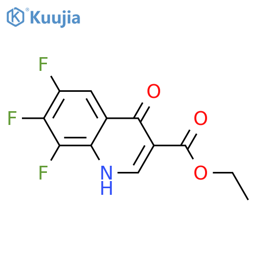 Ethyl 6,7,8-trifluoro-4-oxo-1,4-dihydroquinoline-3-carboxylate structure