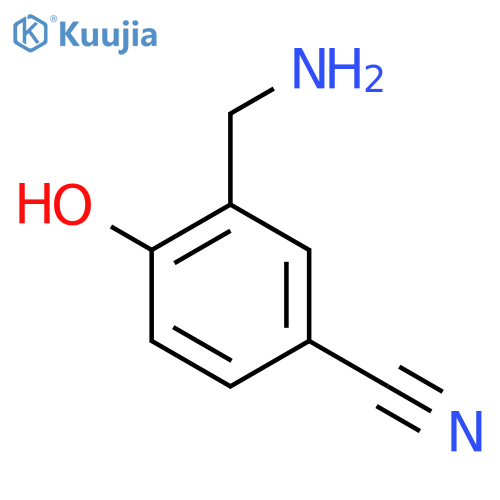 3-(Aminomethyl)-4-hydroxybenzonitrile structure
