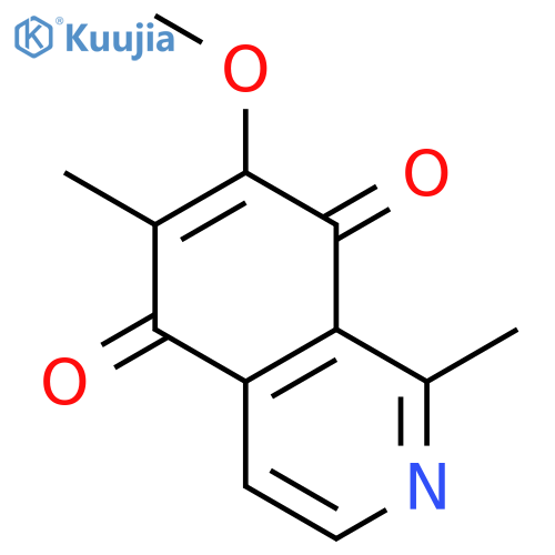5,8-Isoquinolinedione,7-methoxy-1,6-dimethyl- structure