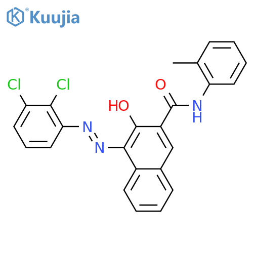 2-Naphthalenecarboxamide,4-[2-(2,3-dichlorophenyl)diazenyl]-3-hydroxy-N-(2-methylphenyl)- structure