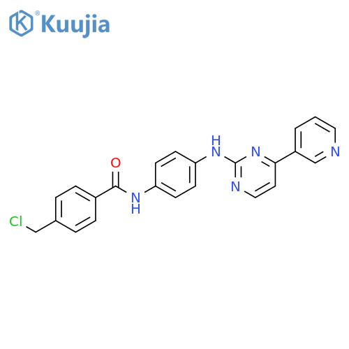 Benzamide,4-(chloromethyl)-N-[4-[[4-(3-pyridinyl)-2-pyrimidinyl]amino]phenyl]- structure