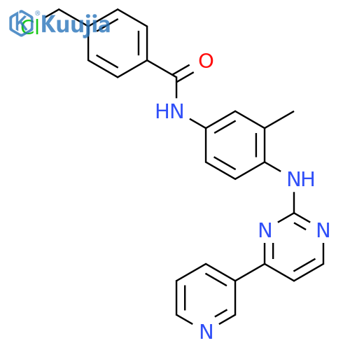 N-4-4-(Chloromethyl)benzoylamino-2-methylphenyl-4-(3-pyridyl)-2-pyrimidineamine structure