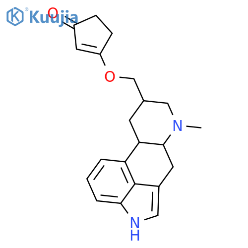 3-{[(8beta,10xi)-6-methylergolin-8-yl]methoxy}cyclopent-2-en-1-one structure