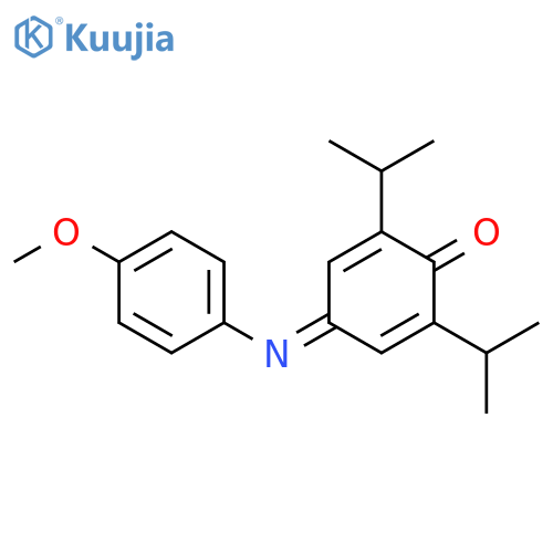2,5-Cyclohexadien-1-one,4-[(4-methoxyphenyl)imino]-2,6-bis(1-methylethyl)- structure