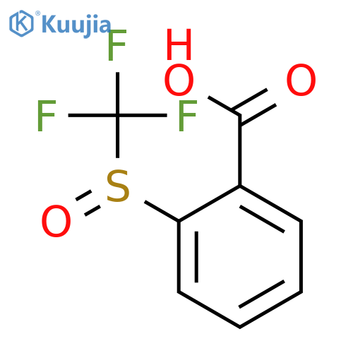 BENZOIC ACID, 2-[(TRIFLUOROMETHYL)SULFINYL]- structure