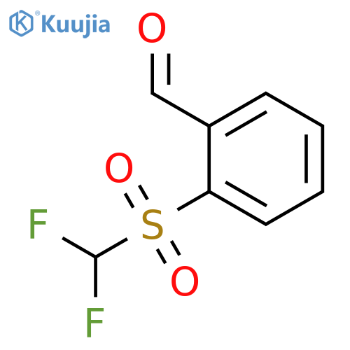 BENZALDEHYDE, 2-[(DIFLUOROMETHYL)SULFONYL]- structure