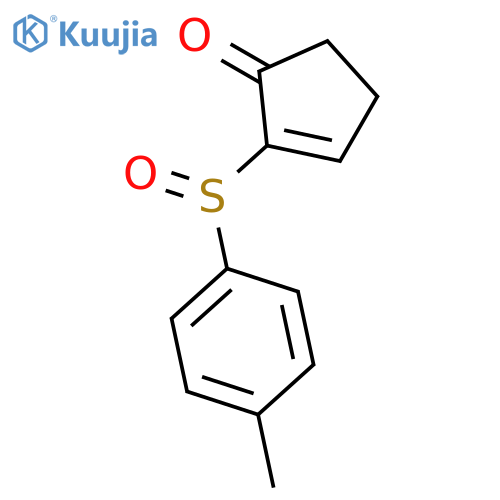 2-Cyclopenten-1-one, 2-[(S)-(4-methylphenyl)sulfinyl]- structure