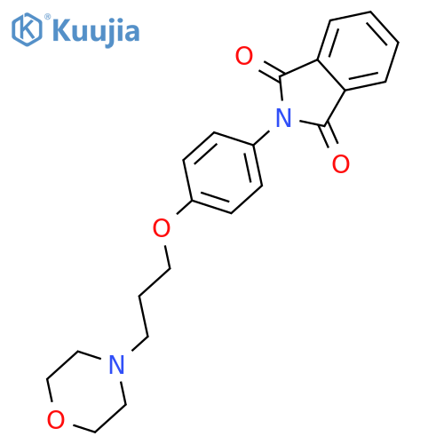 1H-Isoindole-1,3(2H)-dione,2-[4-[3-(4-morpholinyl)propoxy]phenyl]- structure