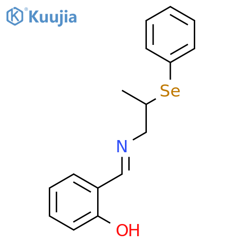 PHENOL, 2-[[[2-(PHENYLSELENO)PROPYL]IMINO]METHYL]- structure