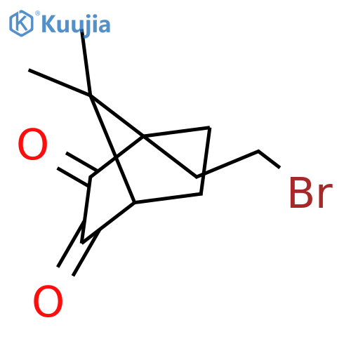 Bicyclo[2.2.1]heptane-2,3-dione, 1-(2-bromoethyl)-7,7-dimethyl- structure