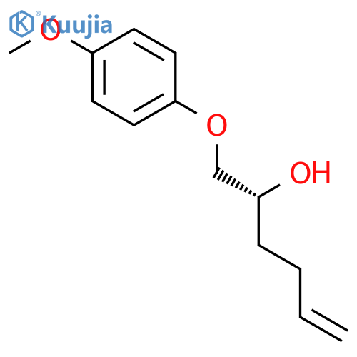 5-HEXEN-2-OL, 1-(4-METHOXYPHENOXY)-, (2R)- structure