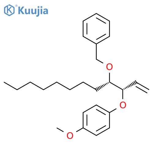 Benzene, 1-[[(1S,2S)-1-ethenyl-2-(phenylmethoxy)decyl]oxy]-4-methoxy- structure