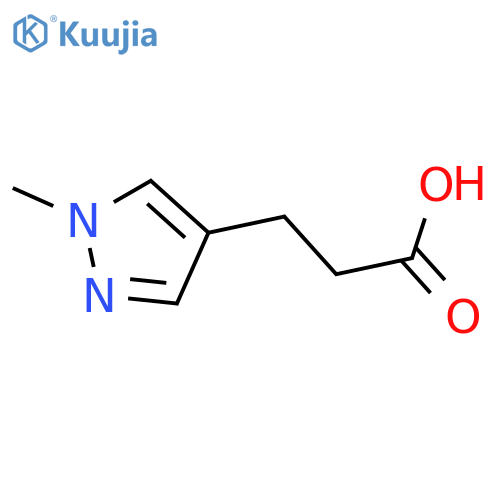 3-(1-Methyl-1H-pyrazol-4-yl)propanoic acid structure