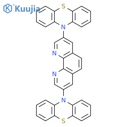 10H-Phenothiazine, 10,10'-(1,10-phenanthroline-3,8-diyl)bis- structure