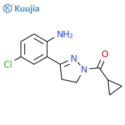 1H-Pyrazole,3-(2-amino-5-chlorophenyl)-1-(cyclopropylcarbonyl)-4,5-dihydro- structure