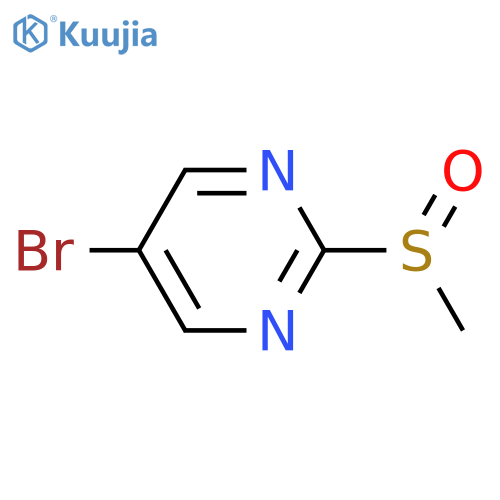 5-Bromo-2-(methylsulfinyl)pyrimidine structure