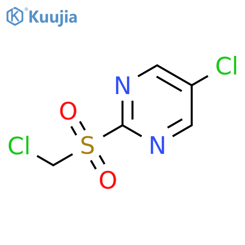 5-chloro-2-[(chloromethyl)sulfonyl]Pyrimidine structure