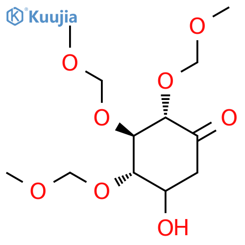 Cyclohexanone, 5-hydroxy-2,3,4-tris(methoxymethoxy)-, (2S,3R,4S)- structure