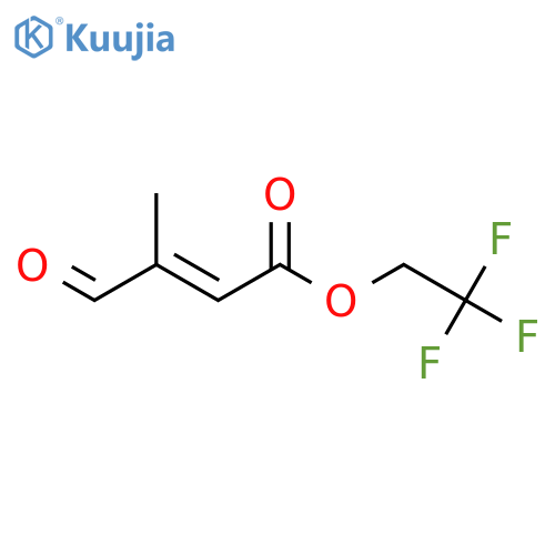 2-BUTENOIC ACID, 3-METHYL-4-OXO-, 2,2,2-TRIFLUOROETHYL ESTER, (2E)- structure