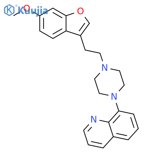 Quinoline, 8-[4-[2-(6-methoxy-3-benzofuranyl)ethyl]-1-piperazinyl]- structure