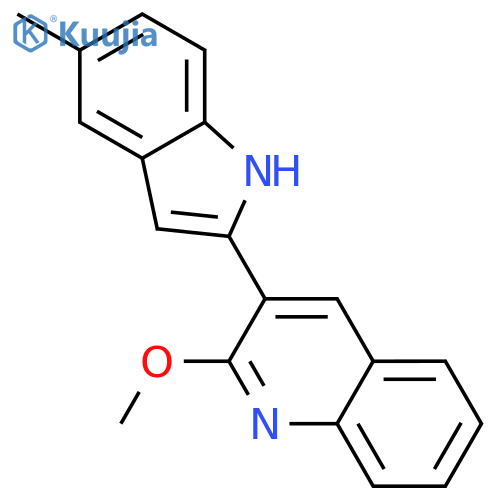 Quinoline, 2-methoxy-3-(5-methyl-1H-indol-2-yl)- structure