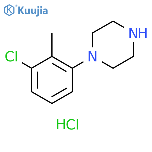 Piperazine, 1-(3-chloro-2-methylphenyl)-, monohydrochloride structure