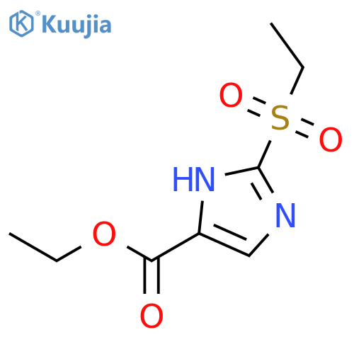 1H-IMIDAZOLE-4-CARBOXYLIC ACID, 2-(ETHYLSULFONYL)-, ETHYL ESTER structure