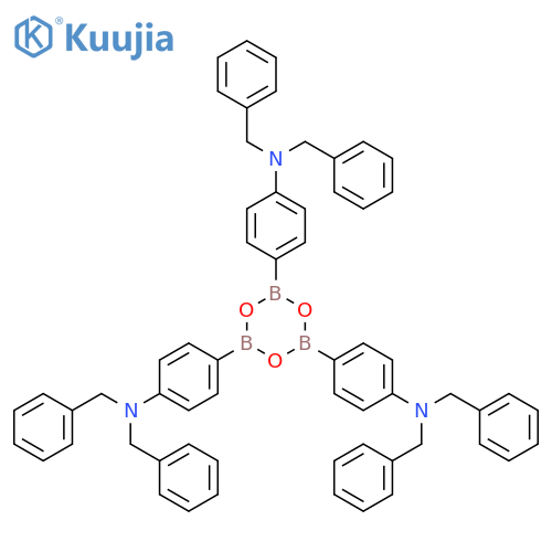 Benzenemethanamine,N,N',N''-(2,4,6-boroxintriyltri-4,1-phenylene)tris[N-(phenylmethyl)- (9CI) structure