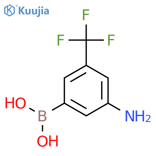 3-amino-5-(trifluoromethyl)phenylboronic acid structure