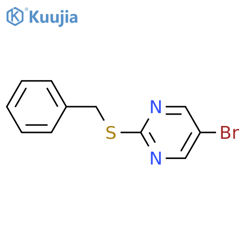 2-(Benzylthio)-5-bromopyrimidine structure
