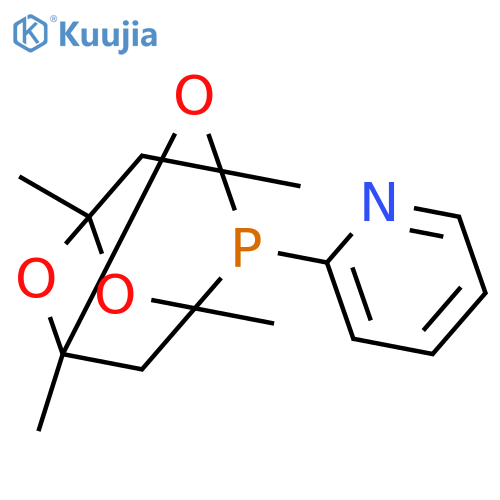 Pyridine, 2-(1,3,5,7-tetramethyl-2,4,6-trioxa-8-phosphatricyclo[3.3.1.13,7]dec-8-yl)- structure