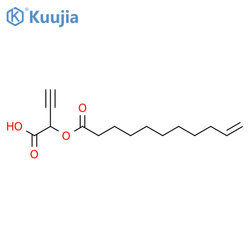 10-Undecenoic acid, 1-carboxy-2-propynyl ester structure
