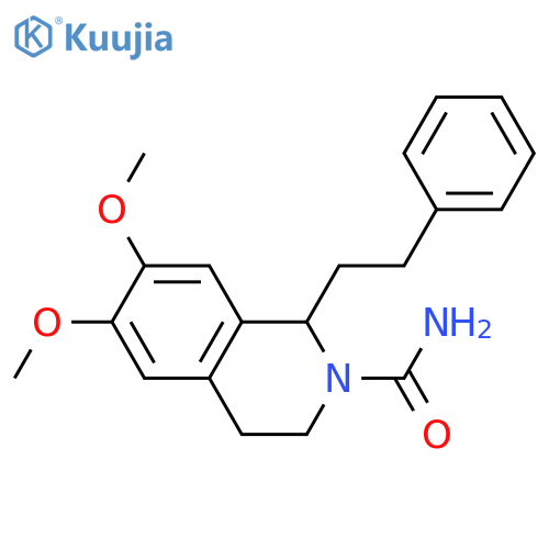 2(1H)-Isoquinolinecarboxamide, 3,4-dihydro-6,7-dimethoxy-1-(2-phenylethyl)- structure