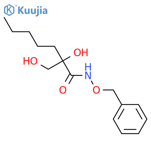 HEPTANAMIDE, 2-HYDROXY-2-(HYDROXYMETHYL)-N-(PHENYLMETHOXY)- structure