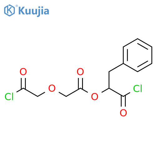 Acetic acid, (2-chloro-2-oxoethoxy)-,2-chloro-2-oxo-1-(phenylmethyl)ethyl ester structure