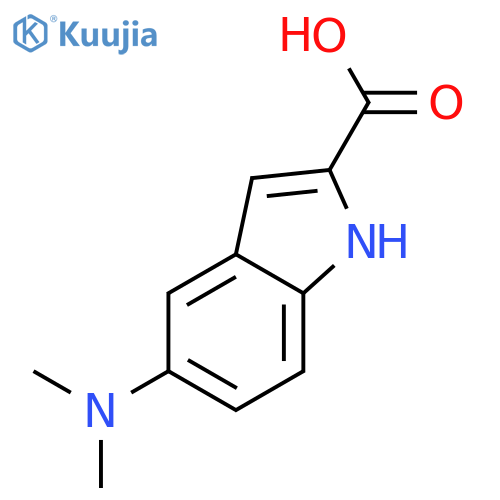 1H-Indole-2-carboxylic acid, 5-(dimethylamino)- structure