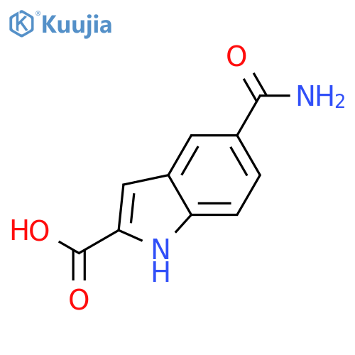5-Cabamoyl-2-indolecarboxylic Acid structure