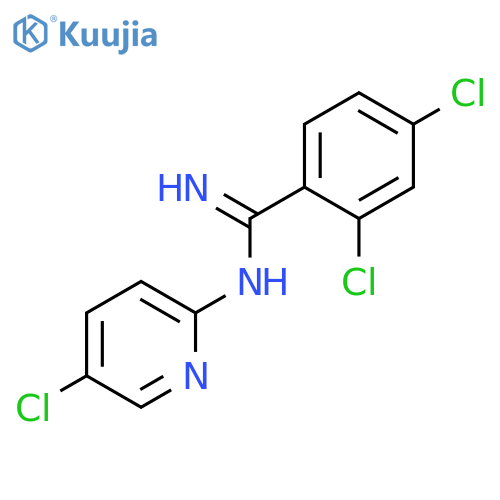 Benzenecarboximidamide, 2,4-dichloro-N-(5-chloro-2-pyridinyl)- structure