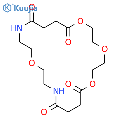 1,4,7,15-Tetraoxa-12,18-diazacyclodocosane-8,11,19,22-tetrone structure
