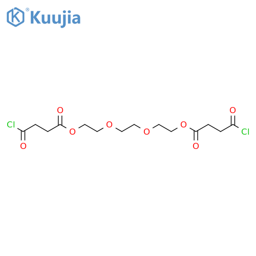 Butanoic acid, 4-chloro-4-oxo-, 1,1'-[1,2-ethanediylbis(oxy-2,1-ethanediyl)] ester structure