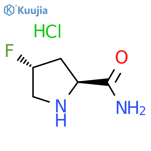 (2S,4R)-4-Fluoropyrrolidine-2-carboxamide hydrochloride structure