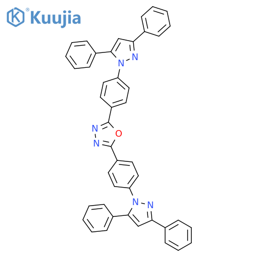 1,3,4-Oxadiazole, 2,5-bis[4-(3,5-diphenyl-1H-pyrazol-1-yl)phenyl]- structure