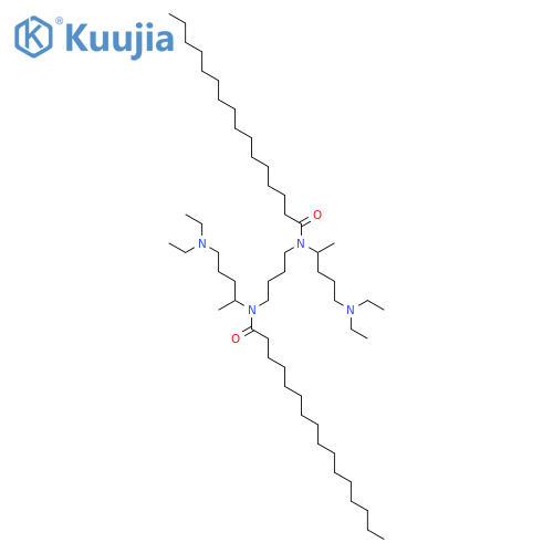 Hexadecanamide,N,N'-1,4-butanediylbis[N-[4-(diethylamino)-1-methylbutyl]- structure